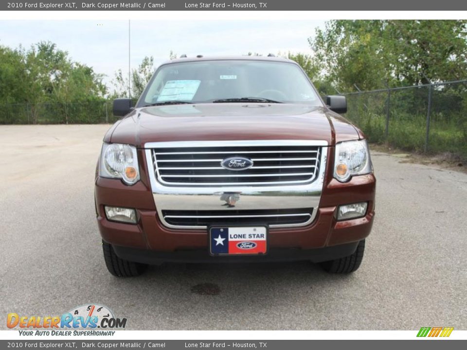 2010 Ford Explorer XLT Dark Copper Metallic / Camel Photo #9
