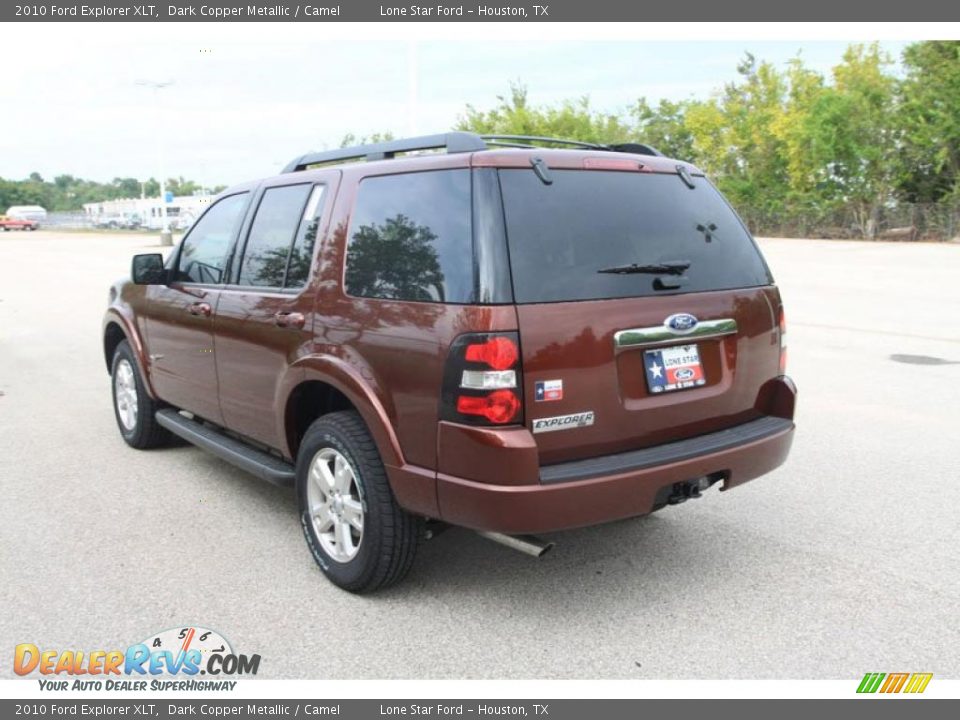 2010 Ford Explorer XLT Dark Copper Metallic / Camel Photo #12