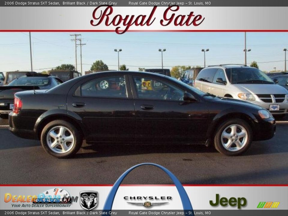 2006 Dodge Stratus SXT Sedan Brilliant Black / Dark Slate Grey Photo #1