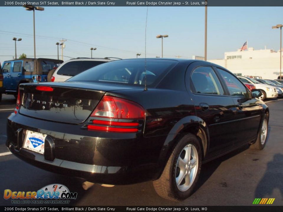 2006 Dodge Stratus SXT Sedan Brilliant Black / Dark Slate Grey Photo #3