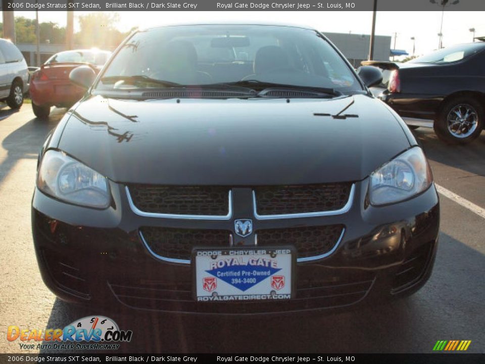 2006 Dodge Stratus SXT Sedan Brilliant Black / Dark Slate Grey Photo #8