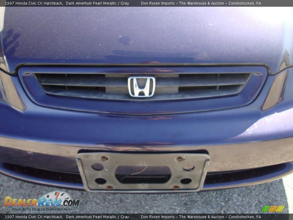 1997 Honda Civic CX Hatchback Dark Amethyst Pearl Metallic / Gray Photo #31