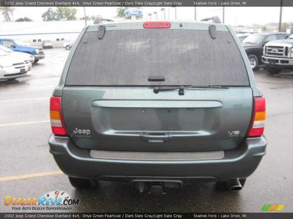 2002 Jeep Grand Cherokee Overland 4x4 Onyx Green Pearlcoat / Dark Slate Gray/Light Slate Gray Photo #5