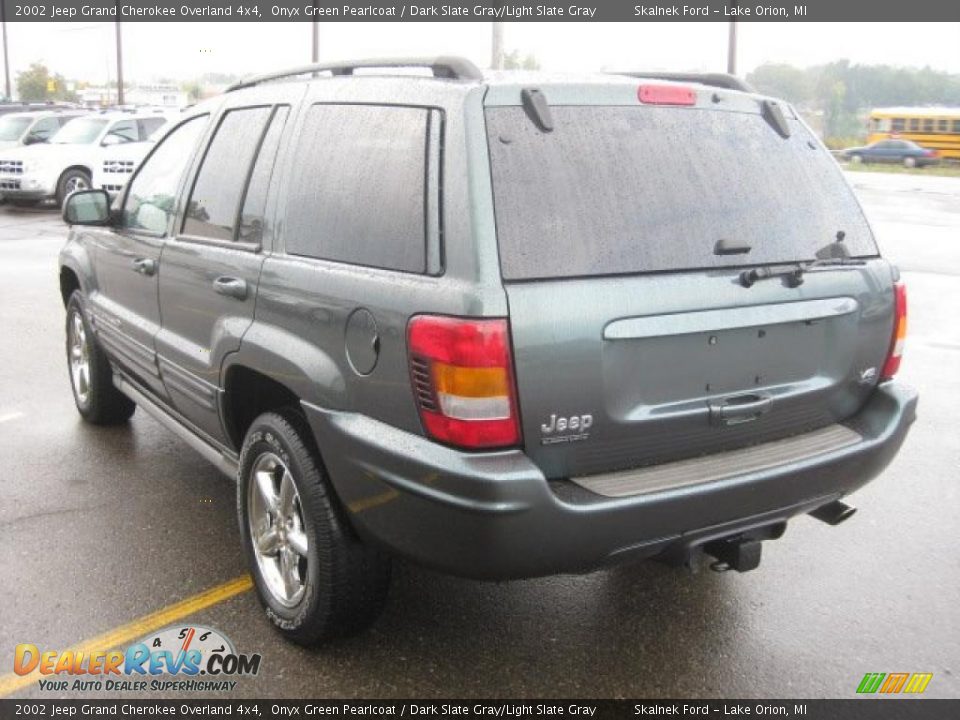 2002 Jeep Grand Cherokee Overland 4x4 Onyx Green Pearlcoat / Dark Slate Gray/Light Slate Gray Photo #6