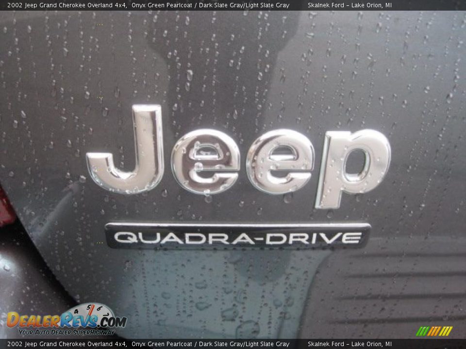 2002 Jeep Grand Cherokee Overland 4x4 Onyx Green Pearlcoat / Dark Slate Gray/Light Slate Gray Photo #20