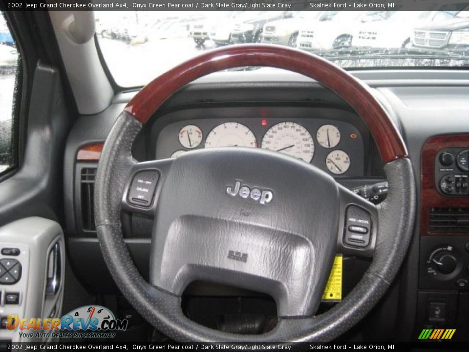 2002 Jeep Grand Cherokee Overland 4x4 Onyx Green Pearlcoat / Dark Slate Gray/Light Slate Gray Photo #28