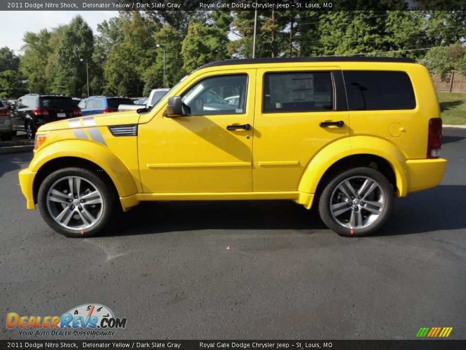 2011 Dodge Nitro Shock Detonator Yellow / Dark Slate Gray Photo #2