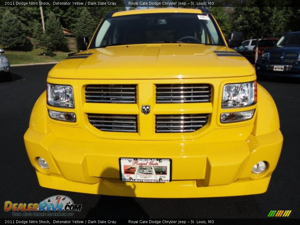 2011 Dodge Nitro Shock Detonator Yellow / Dark Slate Gray Photo #3