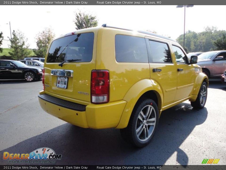 2011 Dodge Nitro Shock Detonator Yellow / Dark Slate Gray Photo #6
