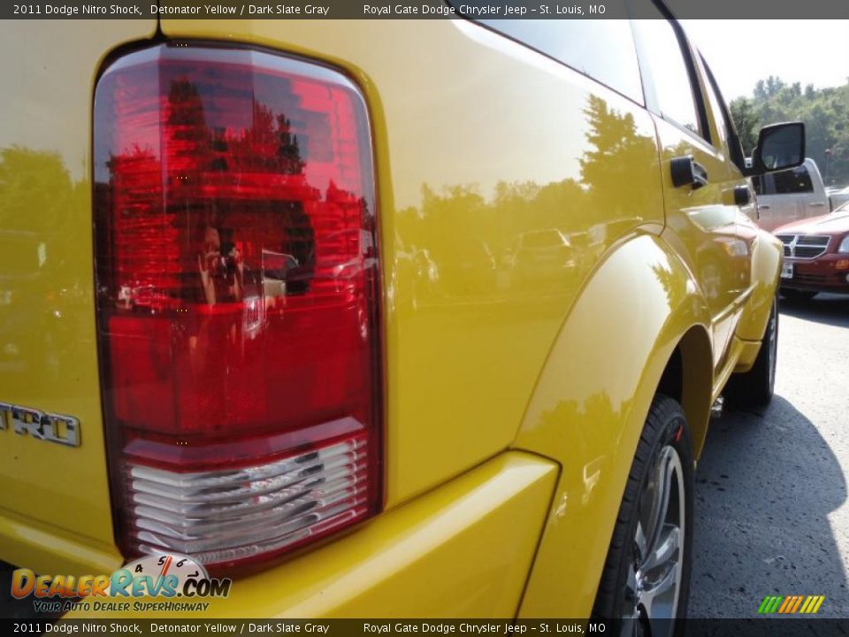2011 Dodge Nitro Shock Detonator Yellow / Dark Slate Gray Photo #11