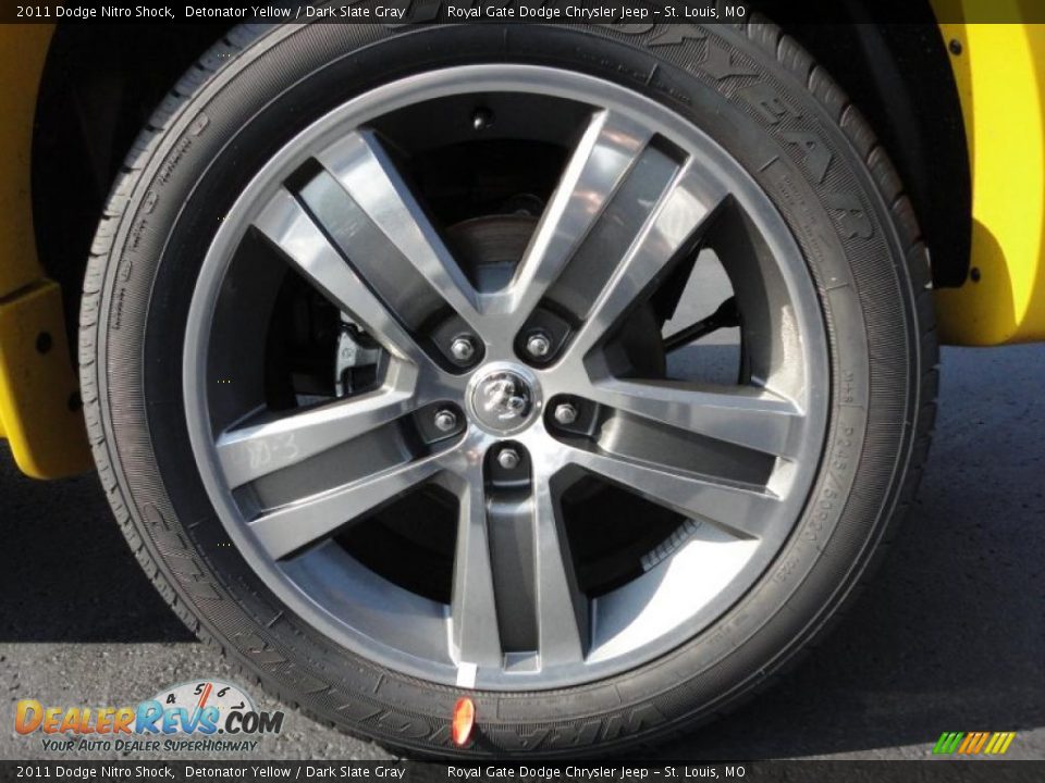 2011 Dodge Nitro Shock Detonator Yellow / Dark Slate Gray Photo #13