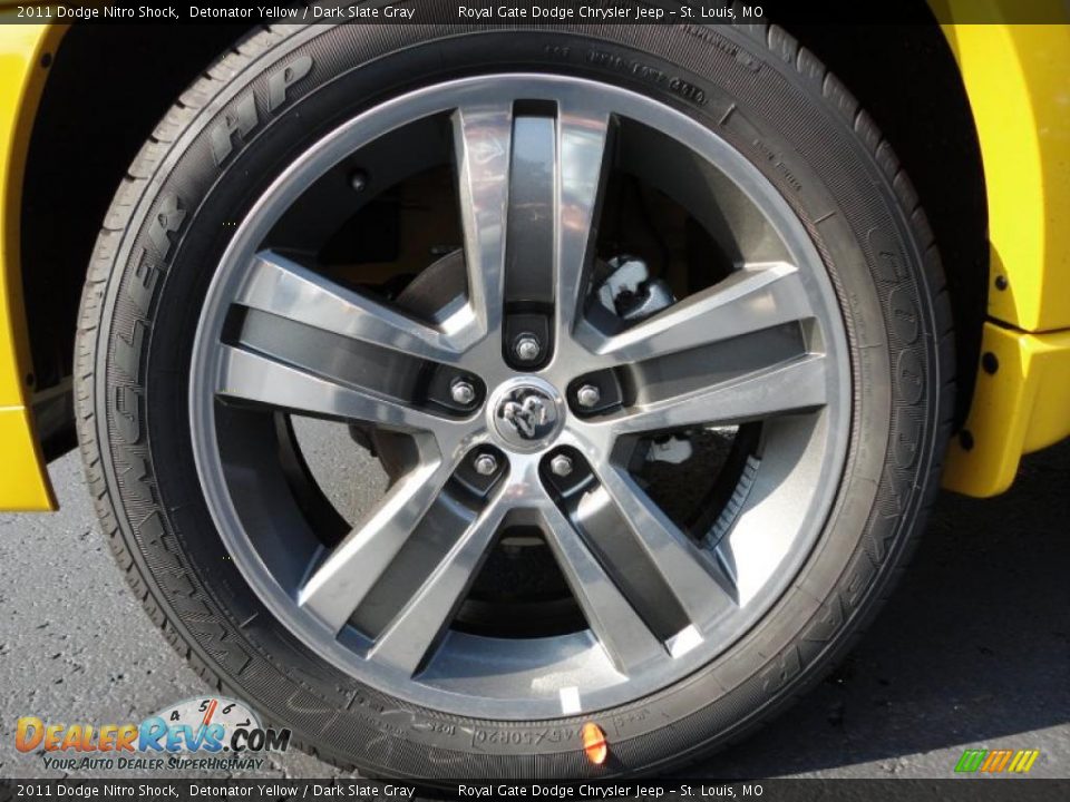 2011 Dodge Nitro Shock Detonator Yellow / Dark Slate Gray Photo #15