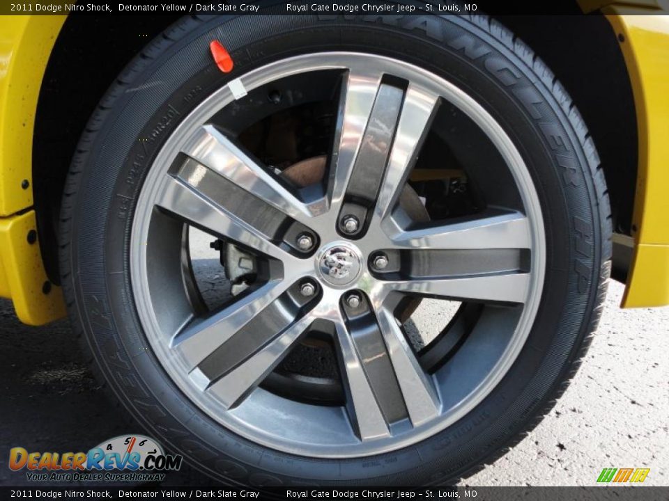 2011 Dodge Nitro Shock Detonator Yellow / Dark Slate Gray Photo #17
