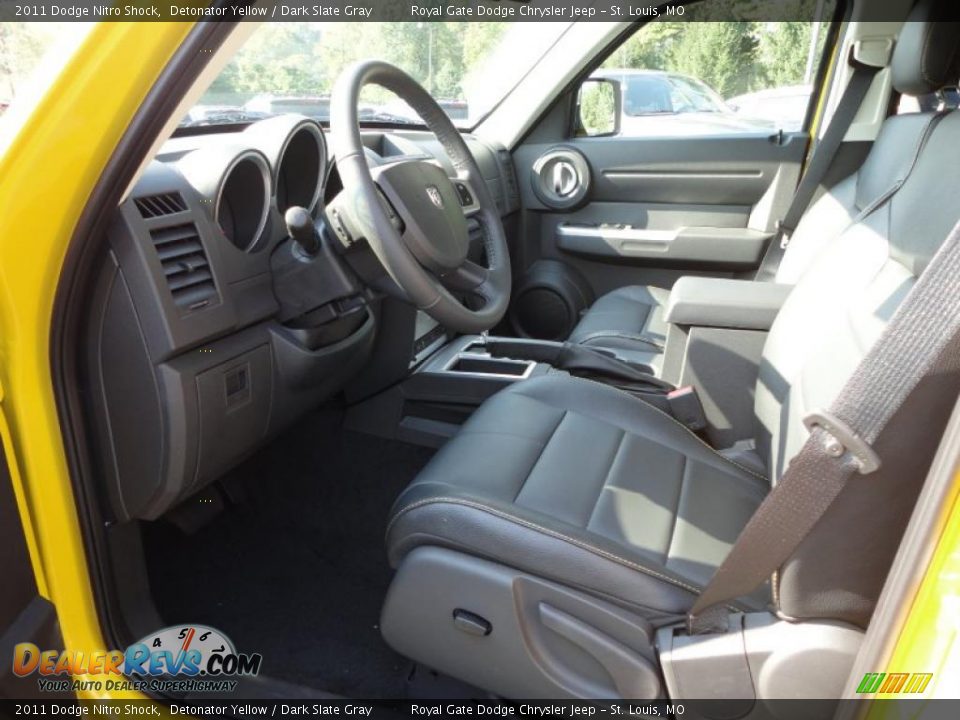 2011 Dodge Nitro Shock Detonator Yellow / Dark Slate Gray Photo #23