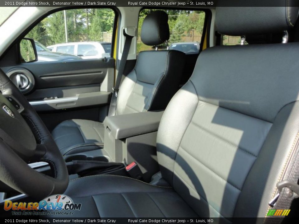 2011 Dodge Nitro Shock Detonator Yellow / Dark Slate Gray Photo #25