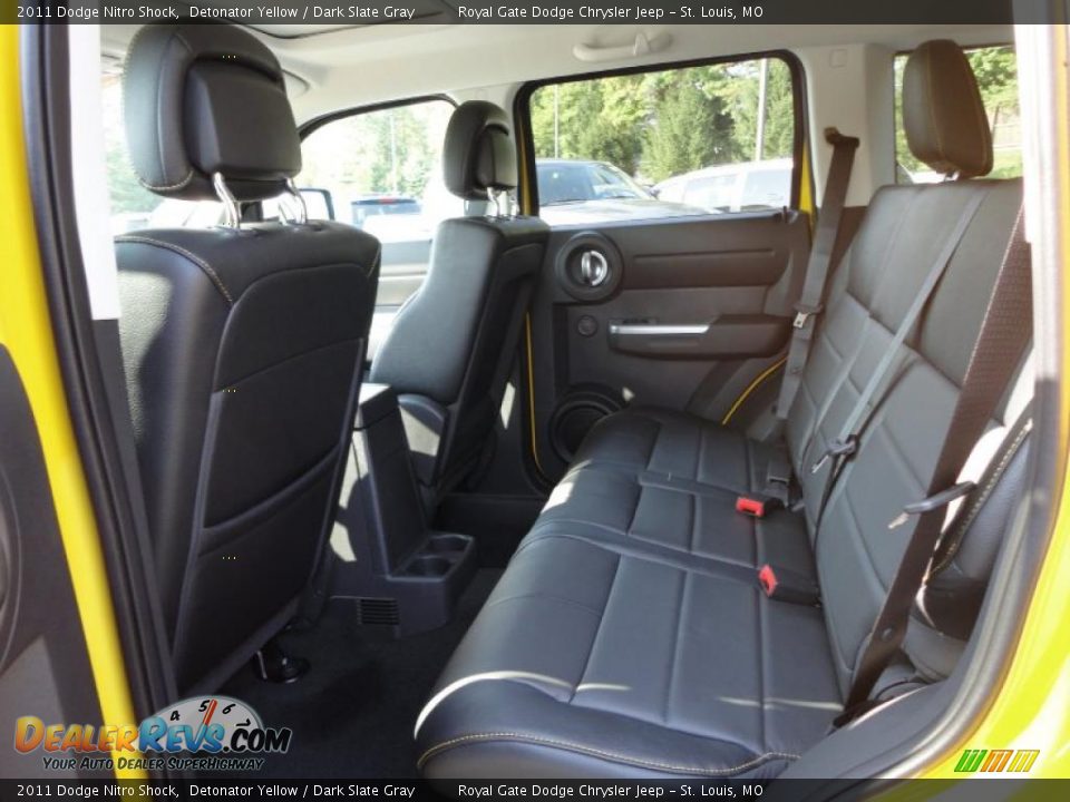2011 Dodge Nitro Shock Detonator Yellow / Dark Slate Gray Photo #26