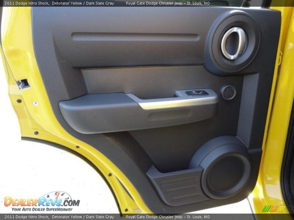 2011 Dodge Nitro Shock Detonator Yellow / Dark Slate Gray Photo #27