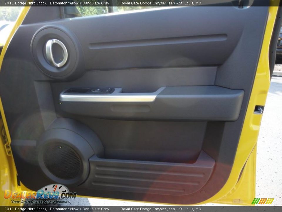 2011 Dodge Nitro Shock Detonator Yellow / Dark Slate Gray Photo #34
