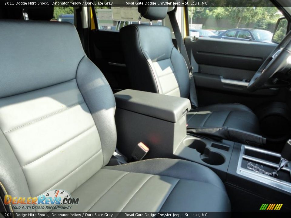 2011 Dodge Nitro Shock Detonator Yellow / Dark Slate Gray Photo #35