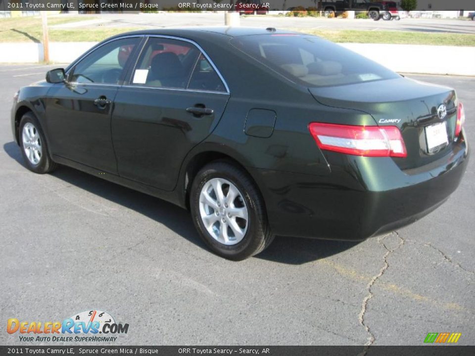 2011 Toyota Camry LE Spruce Green Mica / Bisque Photo #4