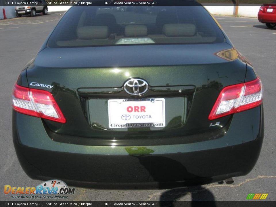 2011 Toyota Camry LE Spruce Green Mica / Bisque Photo #5