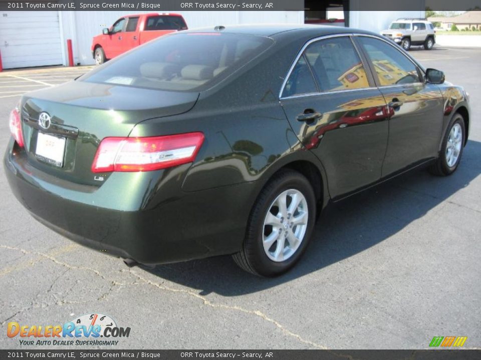 2011 Toyota Camry LE Spruce Green Mica / Bisque Photo #6