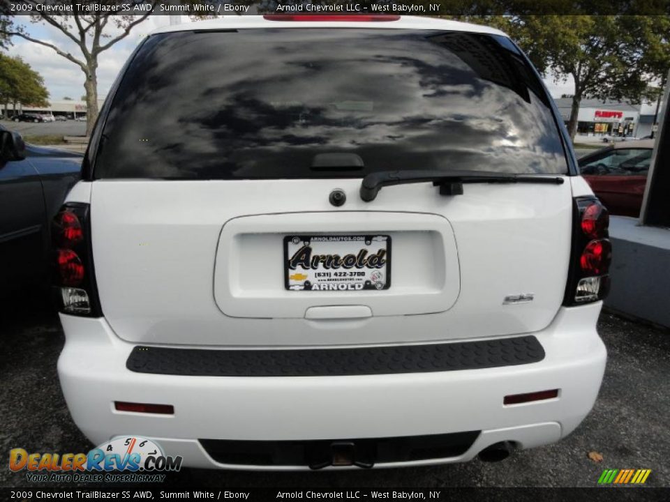 2009 Chevrolet TrailBlazer SS AWD Summit White / Ebony Photo #5