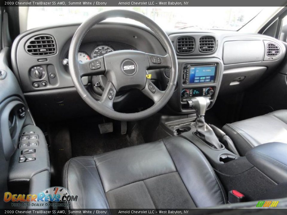 2009 Chevrolet TrailBlazer SS AWD Summit White / Ebony Photo #10