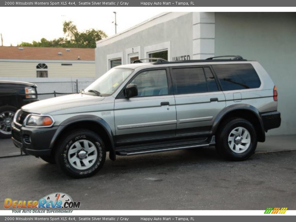 2000 Mitsubishi Montero Sport XLS 4x4 Seattle Silver Metallic / Gray Photo #7