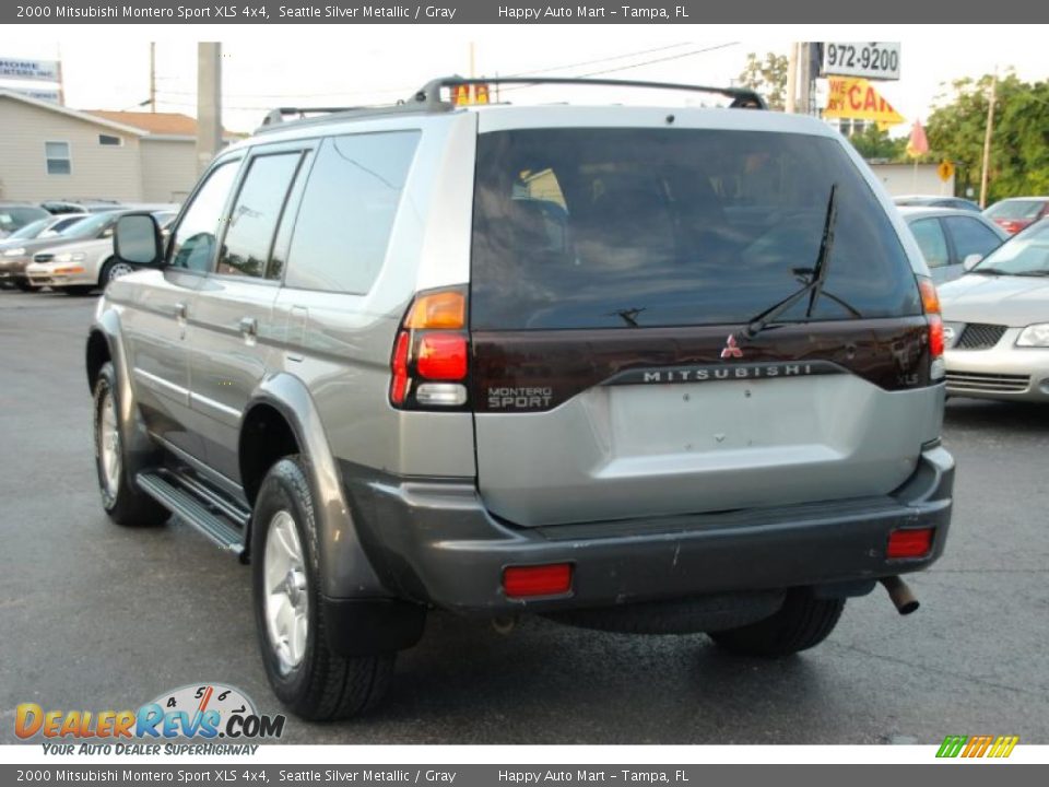 2000 Mitsubishi Montero Sport XLS 4x4 Seattle Silver Metallic / Gray Photo #11