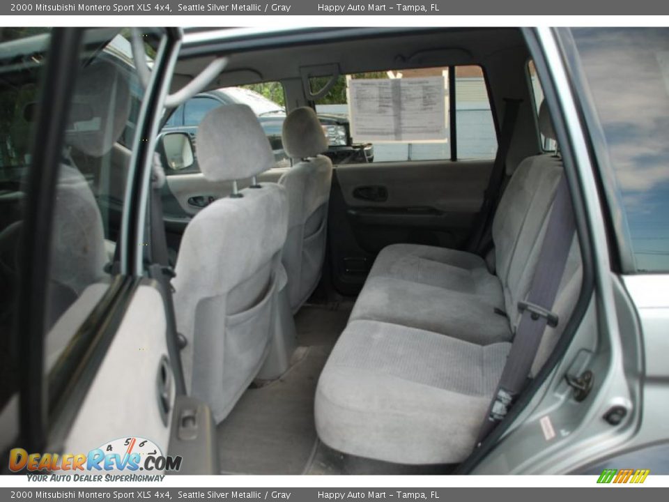 2000 Mitsubishi Montero Sport XLS 4x4 Seattle Silver Metallic / Gray Photo #22