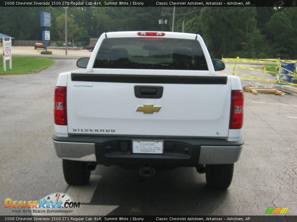 2008 Chevrolet Silverado 1500 Z71 Regular Cab 4x4 Summit White / Ebony Photo #4