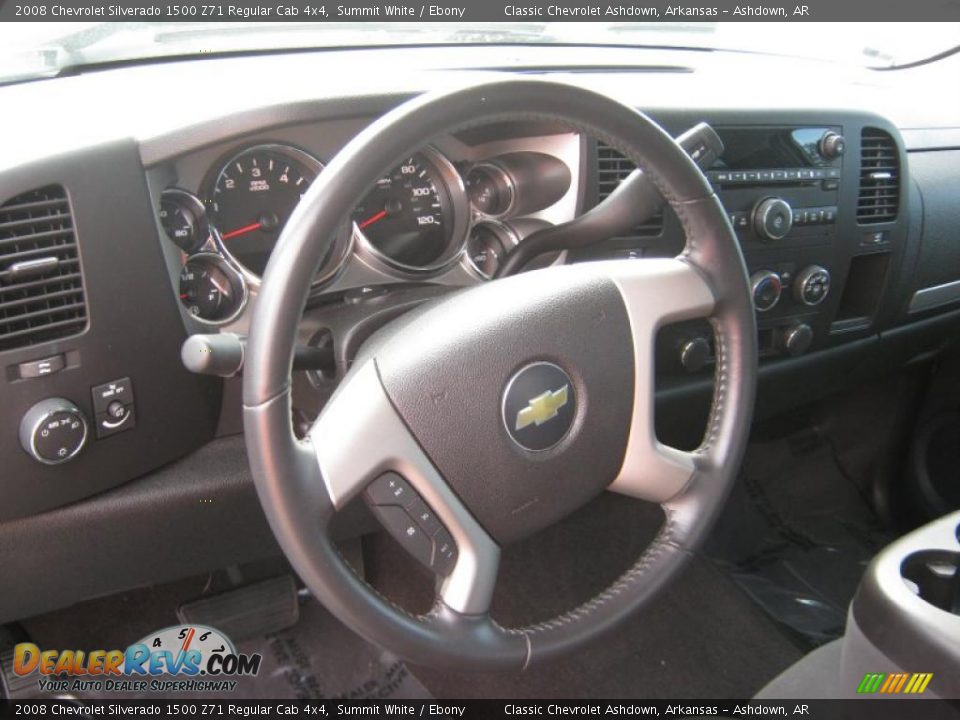 2008 Chevrolet Silverado 1500 Z71 Regular Cab 4x4 Summit White / Ebony Photo #10