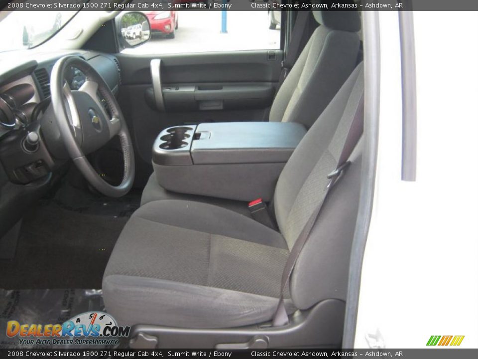 2008 Chevrolet Silverado 1500 Z71 Regular Cab 4x4 Summit White / Ebony Photo #14