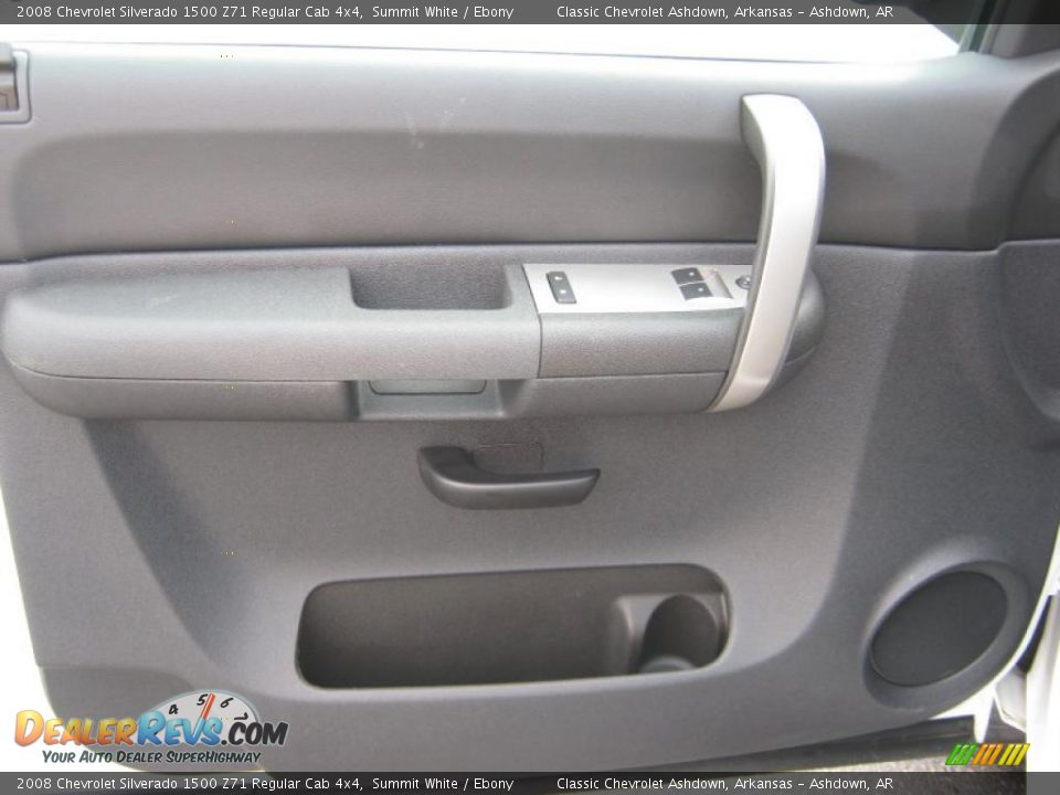 2008 Chevrolet Silverado 1500 Z71 Regular Cab 4x4 Summit White / Ebony Photo #15
