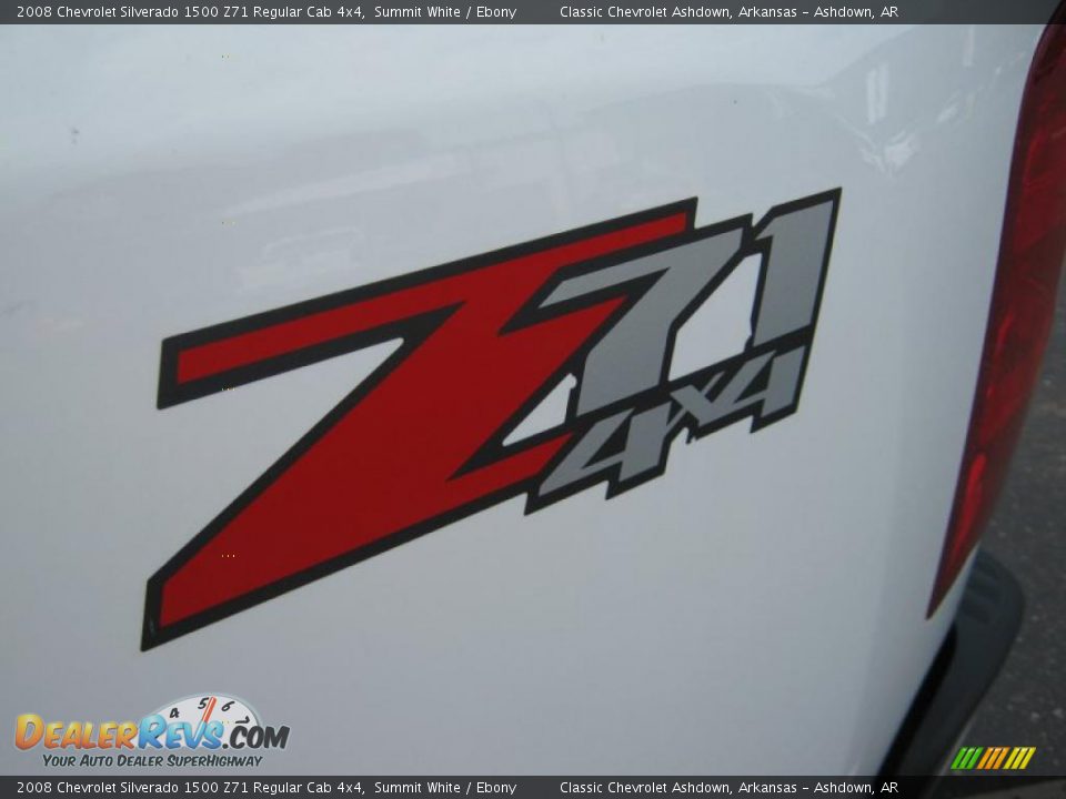 2008 Chevrolet Silverado 1500 Z71 Regular Cab 4x4 Summit White / Ebony Photo #22
