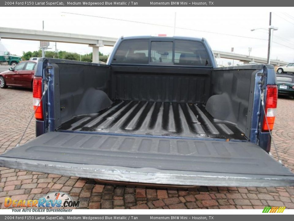 2004 Ford F150 Lariat SuperCab Medium Wedgewood Blue Metallic / Tan Photo #11