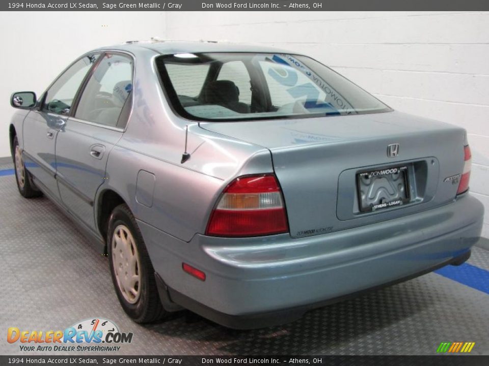 1994 Honda Accord LX Sedan Sage Green Metallic / Gray Photo #2