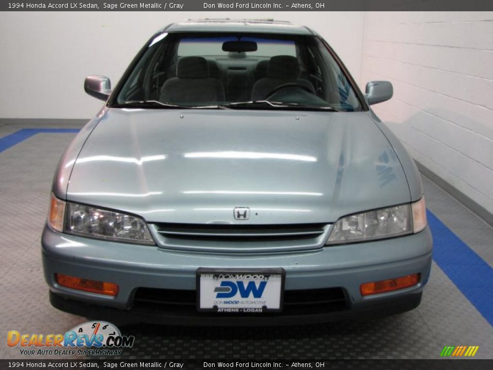 1994 Honda Accord LX Sedan Sage Green Metallic / Gray Photo #3