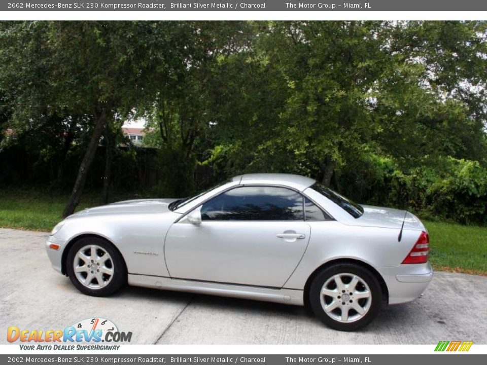 2002 Mercedes-Benz SLK 230 Kompressor Roadster Brilliant Silver Metallic / Charcoal Photo #3