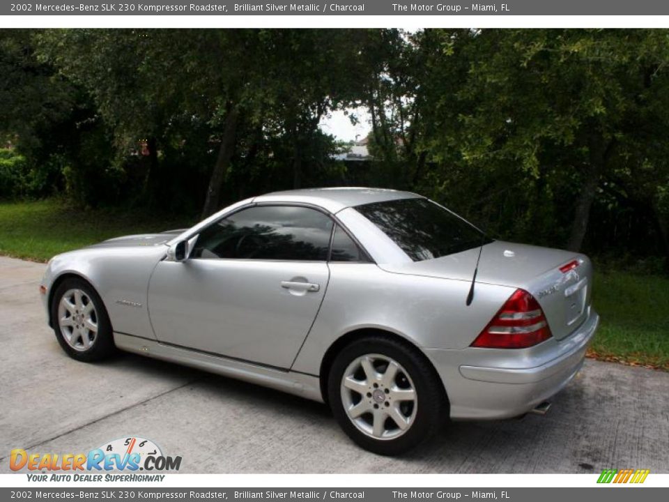 2002 Mercedes-Benz SLK 230 Kompressor Roadster Brilliant Silver Metallic / Charcoal Photo #4