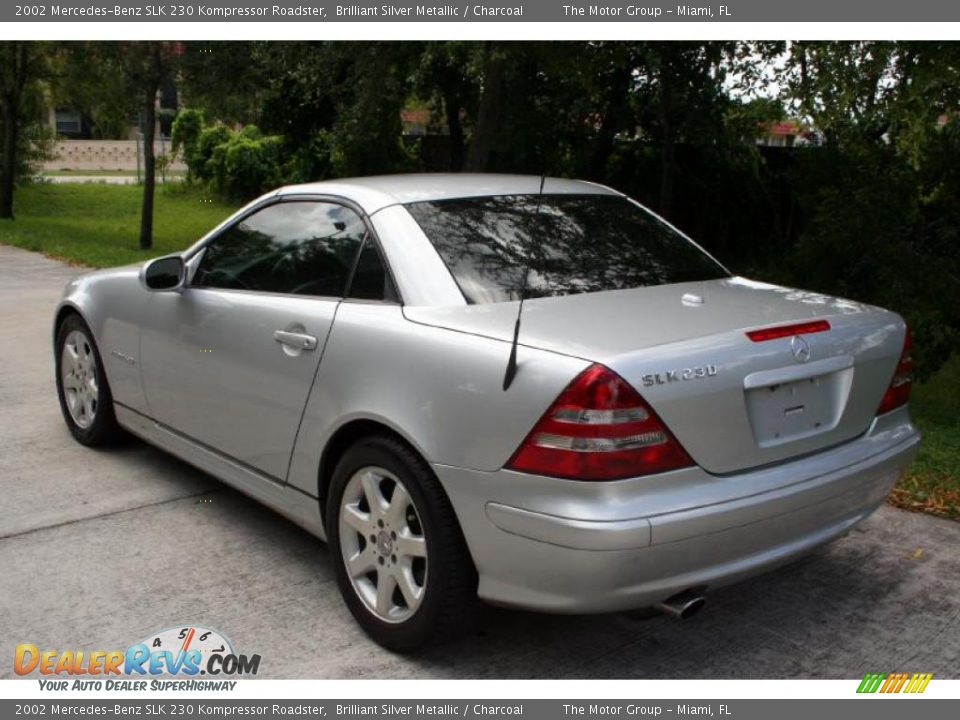2002 Mercedes-Benz SLK 230 Kompressor Roadster Brilliant Silver Metallic / Charcoal Photo #5