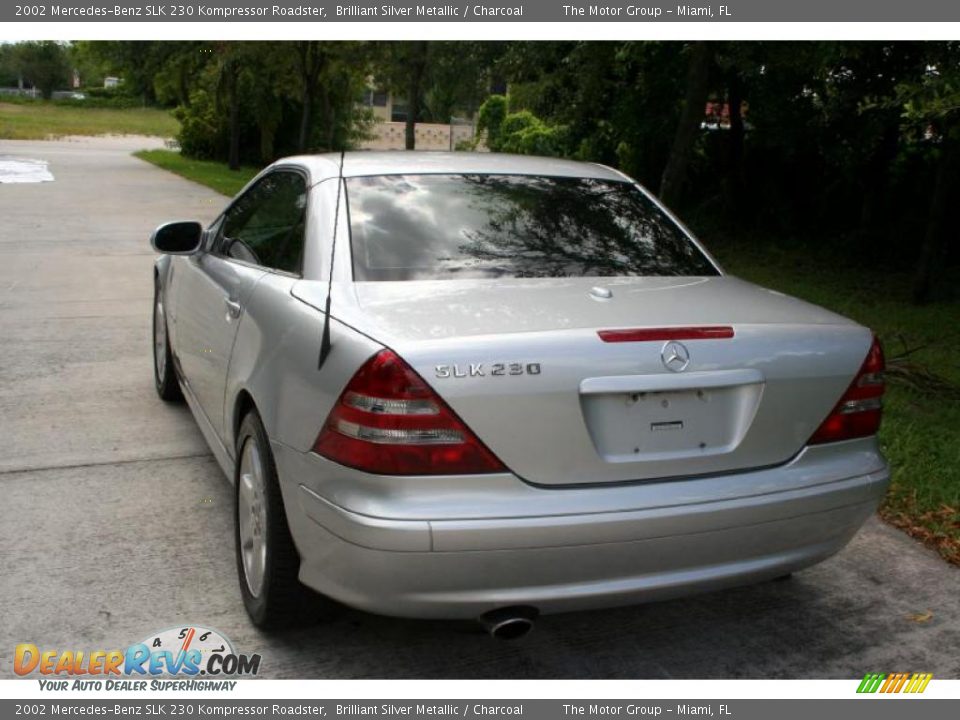 2002 Mercedes-Benz SLK 230 Kompressor Roadster Brilliant Silver Metallic / Charcoal Photo #6