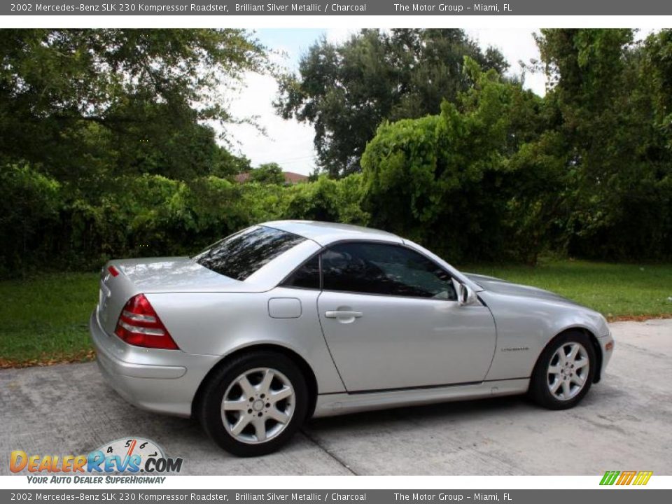 2002 Mercedes-Benz SLK 230 Kompressor Roadster Brilliant Silver Metallic / Charcoal Photo #9