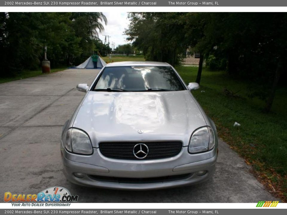 2002 Mercedes-Benz SLK 230 Kompressor Roadster Brilliant Silver Metallic / Charcoal Photo #14
