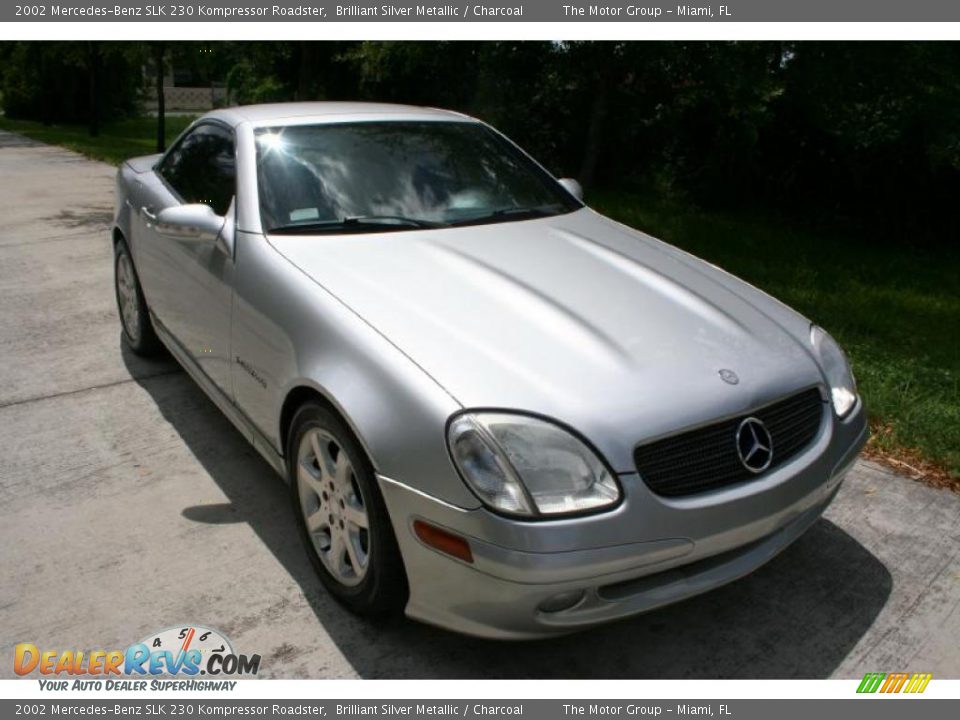 2002 Mercedes-Benz SLK 230 Kompressor Roadster Brilliant Silver Metallic / Charcoal Photo #15