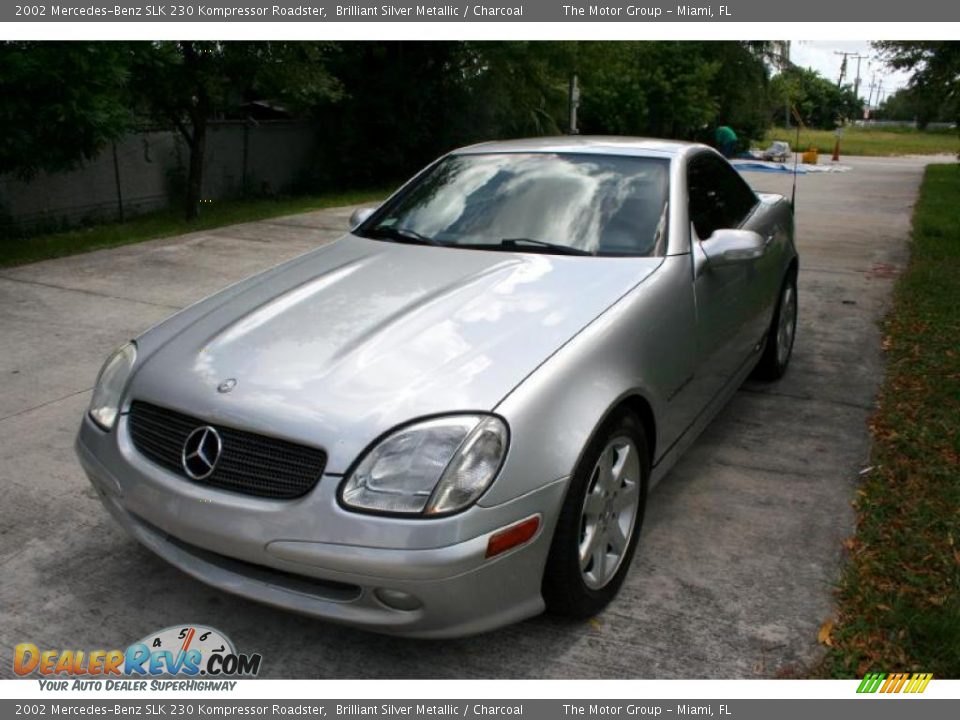 2002 Mercedes-Benz SLK 230 Kompressor Roadster Brilliant Silver Metallic / Charcoal Photo #16