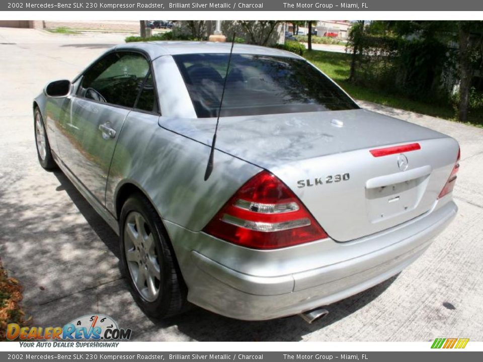 2002 Mercedes-Benz SLK 230 Kompressor Roadster Brilliant Silver Metallic / Charcoal Photo #17