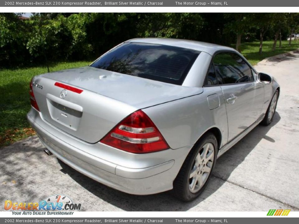 2002 Mercedes-Benz SLK 230 Kompressor Roadster Brilliant Silver Metallic / Charcoal Photo #18