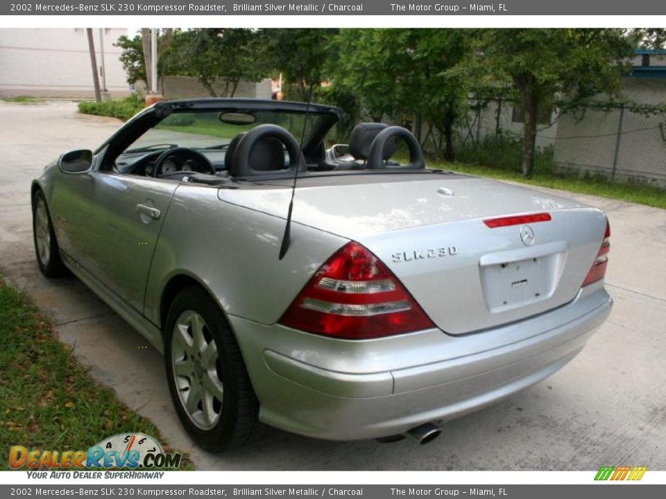 2002 Mercedes-Benz SLK 230 Kompressor Roadster Brilliant Silver Metallic / Charcoal Photo #19